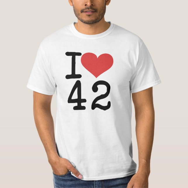 I camiseta del corazón 42 (Anverso)