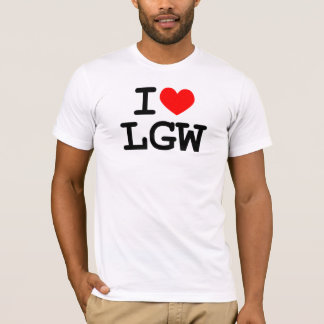 I camiseta del corazón LGW