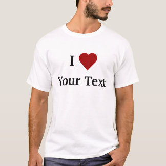 I camiseta del corazón (personalice)