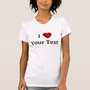 I camiseta del corazón (personalice)