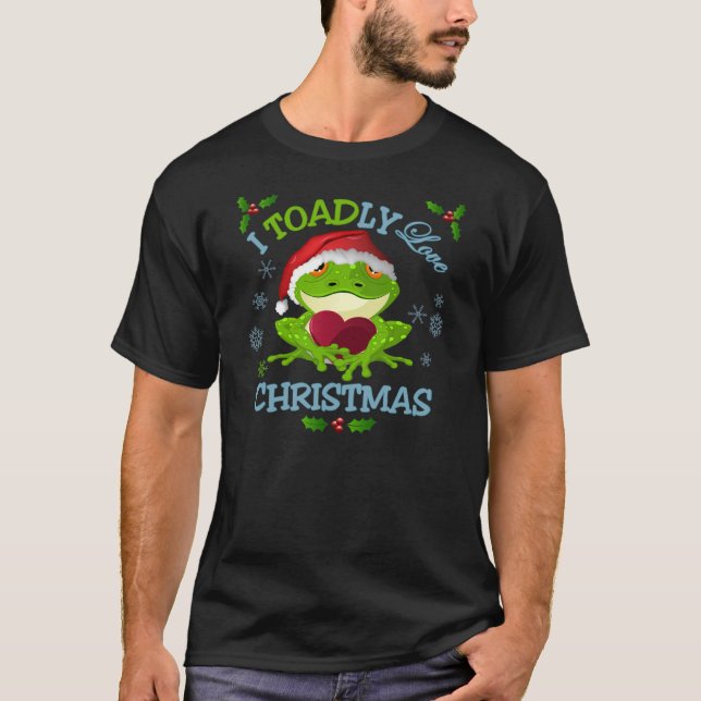 I camiseta del navidad del amor de Toadly (Anverso)