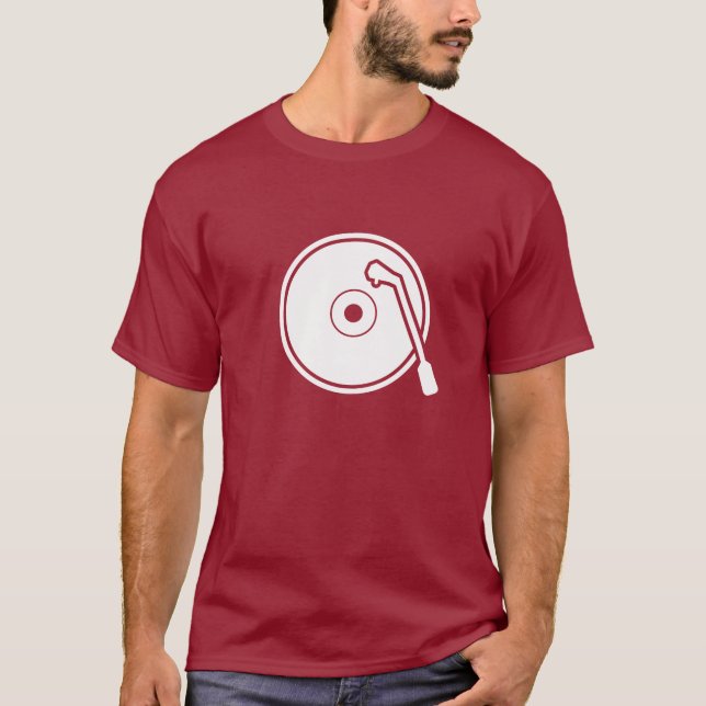 I camiseta del pictograma del vinilo del corazón (Anverso)