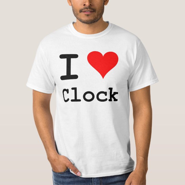 I camiseta del reloj del corazón (Anverso)