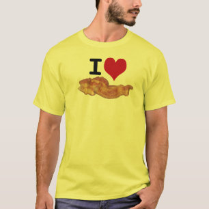 I camiseta del tocino del corazón