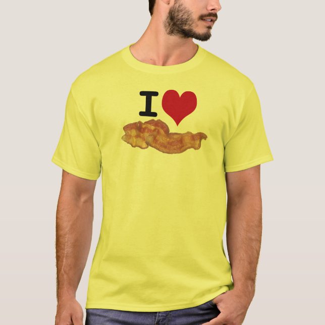 I camiseta del tocino del corazón (Anverso)