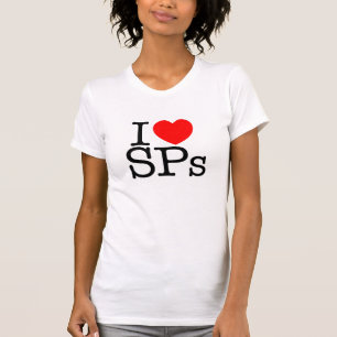 I camiseta femenina ligera del SPS del corazón
