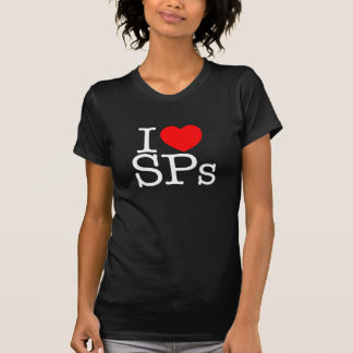 I camiseta femenina oscura del SPS del corazón