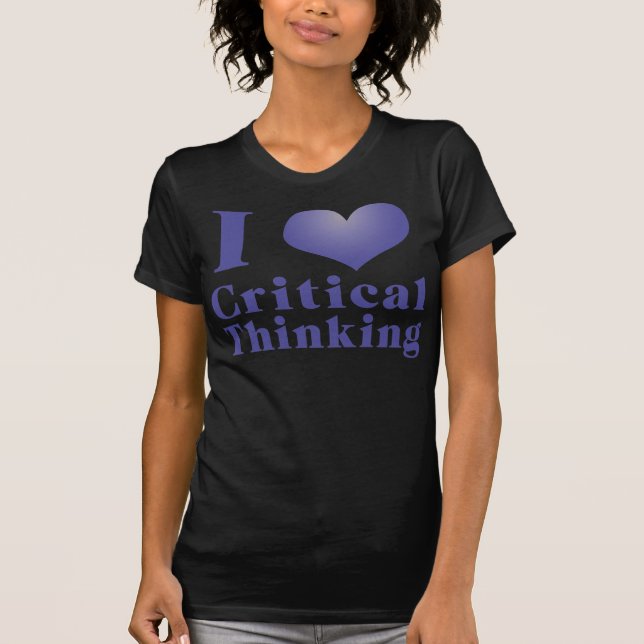 I camisetas de pensamiento crítico del corazón (Anverso)