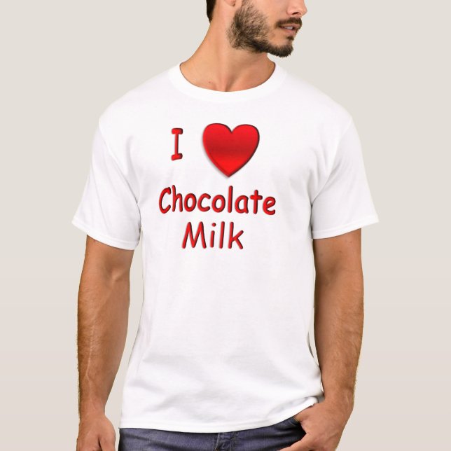 I camisetas del chocolate caliente del corazón (Anverso)