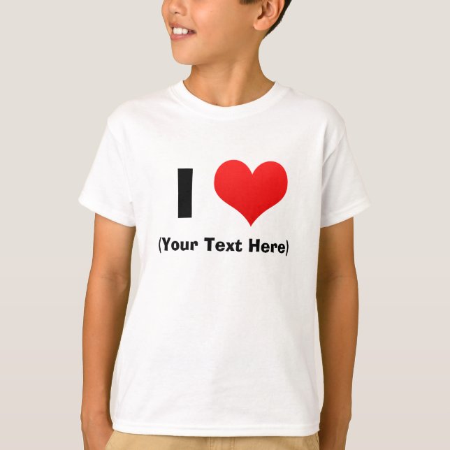 I camisetas personalizadas corazón (Anverso)