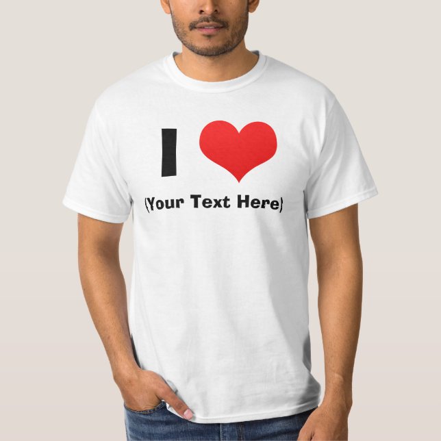 I camisetas personalizadas corazón (Anverso)