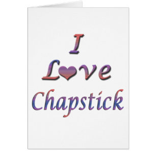 I corazón (amor) Chapstick