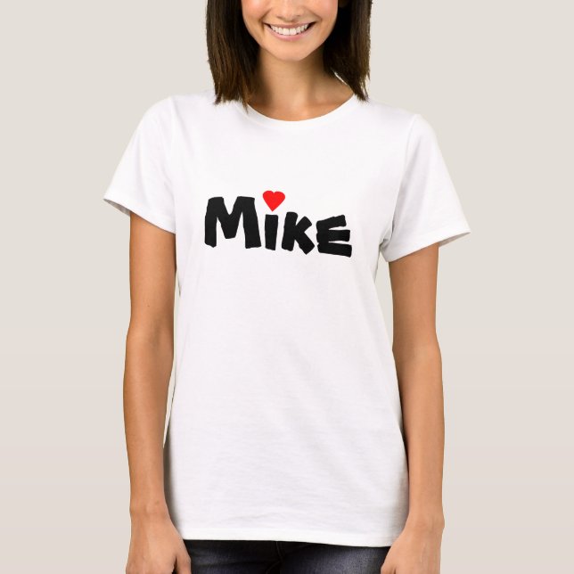 ¿I corazón (amor) Mike o? Camiseta (Anverso)