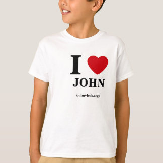 I corazón Juan, camiseta de los niños