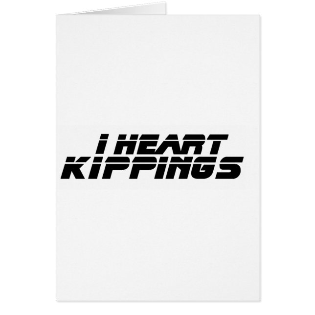 ¿I corazón Kippings, hace usted? (Frente)