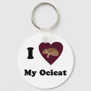I corazón mi llavero de Ocicat