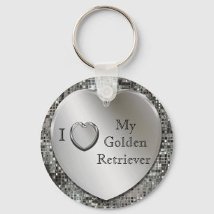 I corazón mi llavero del corazón del golden