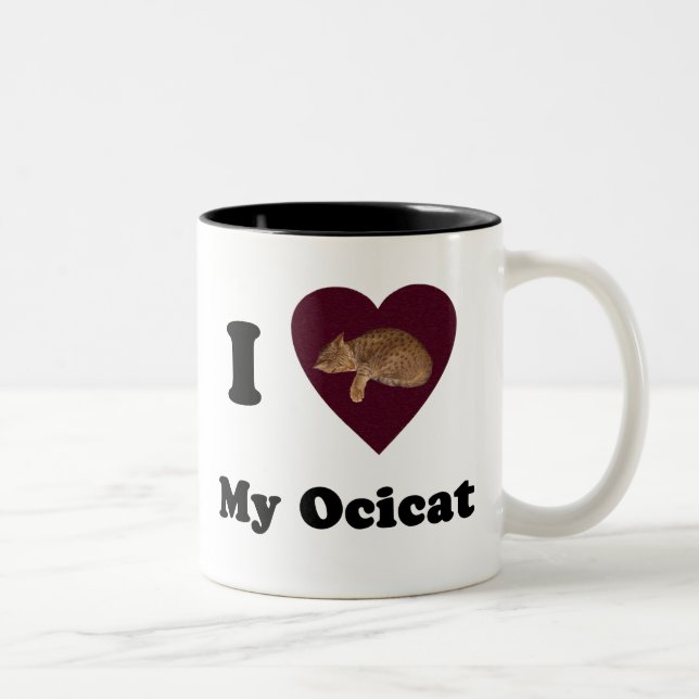 I corazón mi taza de Ocicat (Derecha)