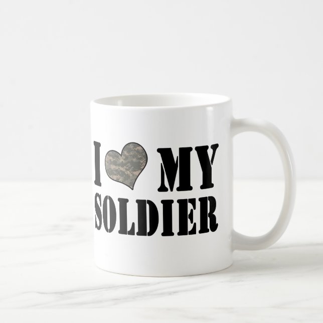 I corazón mi taza del soldado (Derecha)