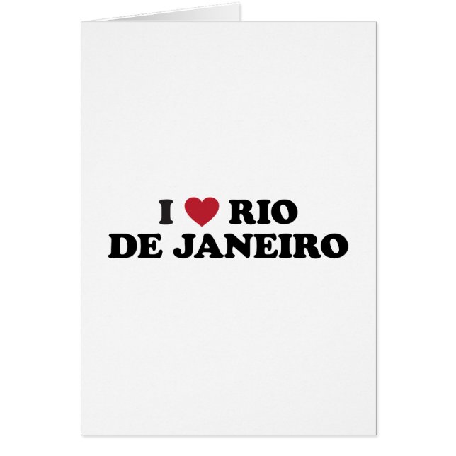 I corazón Río de Janeiro el Brasil (Frente)