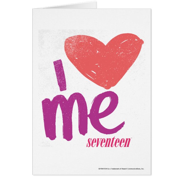 I corazón yo rosado/púrpura (Frente)