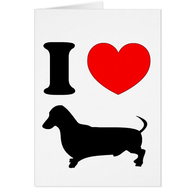 I Dachshund del corazón (Frente)