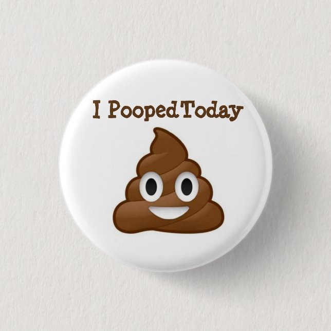 I de Pooped botón de la emoji hoy (Anverso)