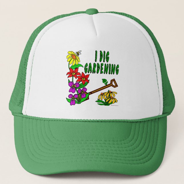 I Dig Gardener Gardener Gorra (Anverso)