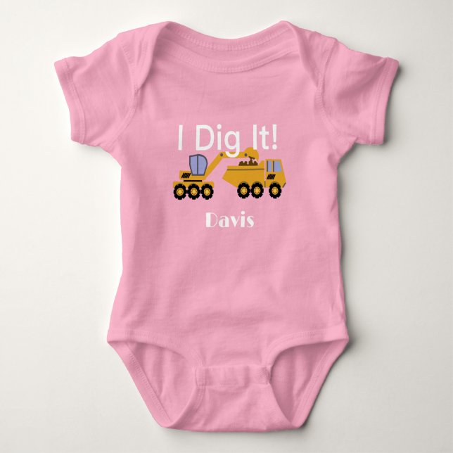 I Dig It Design - Bodysuit de Jersey para Bebé (Anverso)