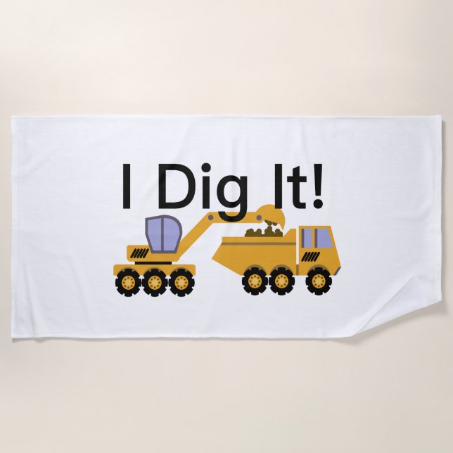 I Dig It Design - Toalla de playa (Anverso)