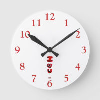 I Fuzzy U Reloj De Pared Acrílico