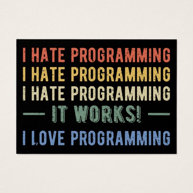 I Hate Programation - Divertido Programador I (Frente)