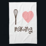 I Heart Baking Tea Toalla<br><div class="desc">¡Gracias por su interés en Sweet Tooth Design Studio! Por favor, siéntase libre de contactarme si tiene alguna pregunta, si desea cambios en los colores del diseño, o si necesita una pieza de coordinación que no ve publicada en mi tienda. Envíame un correo electrónico a sweettoothstudio@gmail.com con su solicitud y...</div>