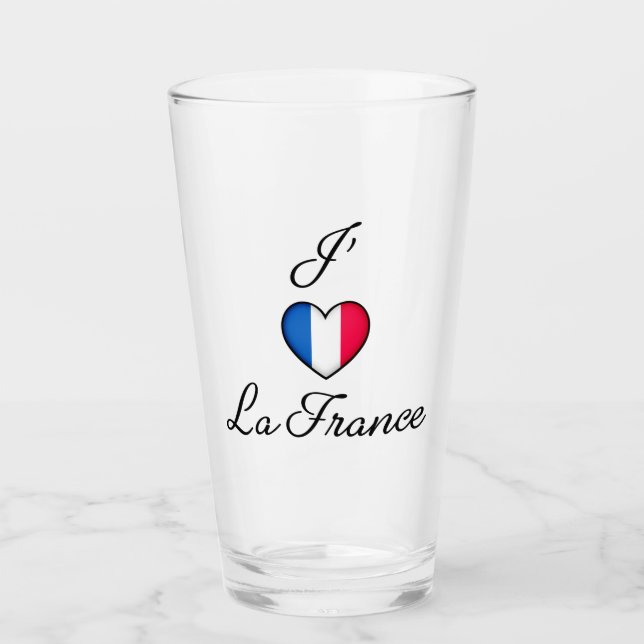 "I heart France" Orgullo francés "J'adore La Franc (Anverso)