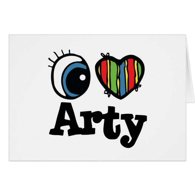 I Heart (Love) Arty (Anverso (Horizontal))