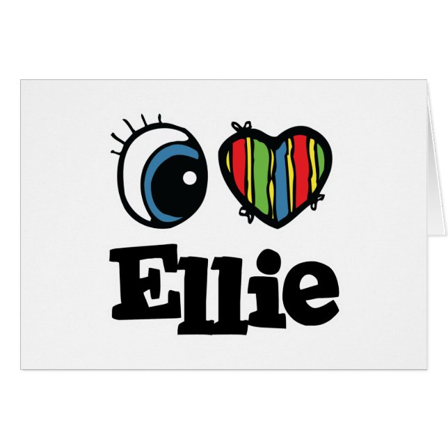 I Heart (Love) Ellie (Anverso (Horizontal))