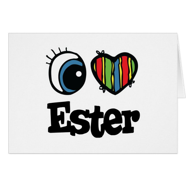 I Heart (Love) Ester (Anverso (Horizontal))