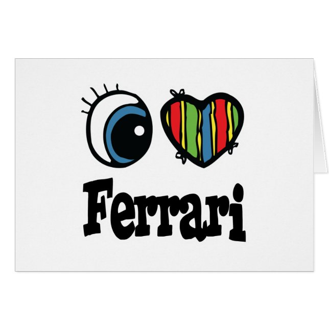 I Heart (Love) Ferrari (Anverso (Horizontal))