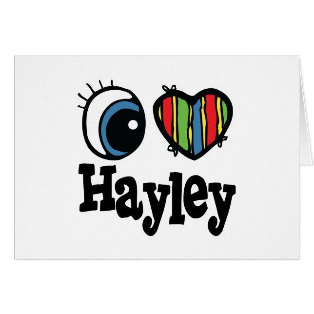 I Heart (Love) Hayley (Anverso (Horizontal))