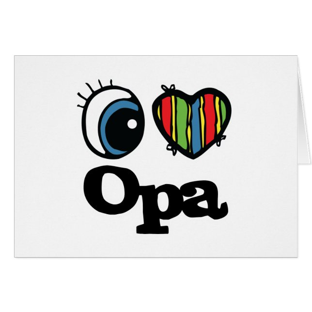 I Heart (Love) Opa (Anverso (Horizontal))