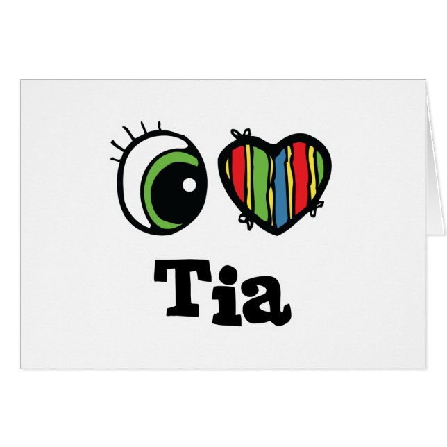 I Heart (Love) Tia (Anverso (Horizontal))