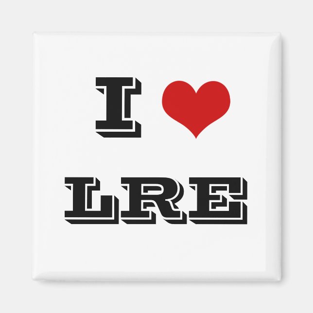 I Heart LRE Lake riverside estates imanes (Frente)