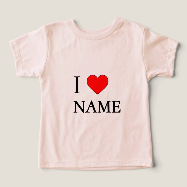 I heart name (customisable) (Diseño delantero )