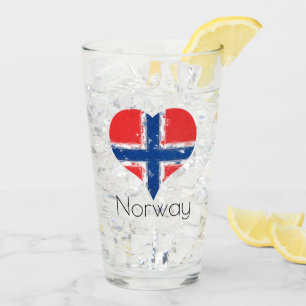 I Heart Noruega Grunge Bandera Noruega