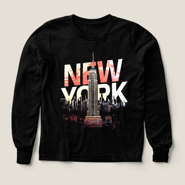 I Heart NYC" T-shirt - Casual New York City Urban  (Diseño frontal)