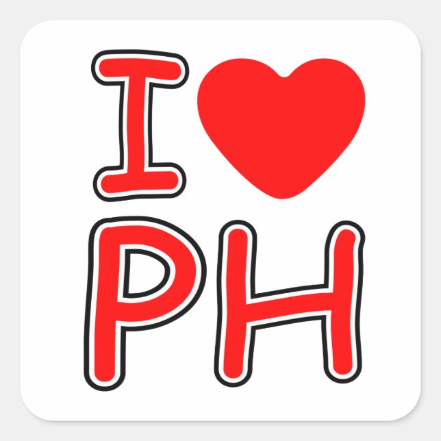 I heart PH - Pegatinas (Anverso)
