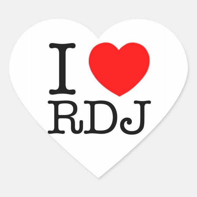 I Heart Robert Downey Jr. pegatina (Anverso)