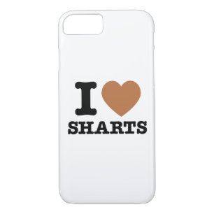 I Heart Sharts Funny Icon Graphic iPhone 7 Funda