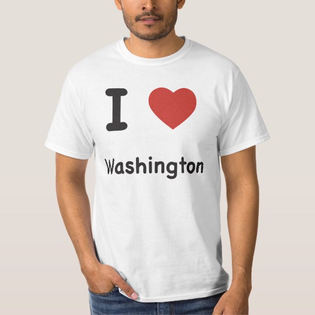 I Heart Washington - Camiseta para bebés (Anverso)