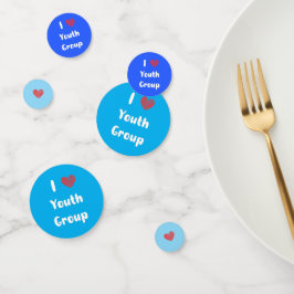 I Heart Youth Group Table Confetti